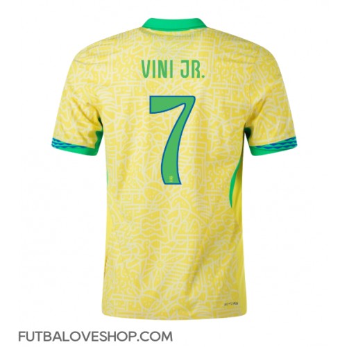 Dres Brazília Vinicius Junior #7 Domáci Copa America 2024 Krátky Rukáv